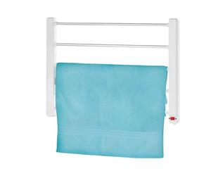 Jocca - Toallero Electrico de Pared 65W, Radiador Calefactor para Baño con 5 Barras de Aluminio, Secatoallas con Luz Indicadora, Kit de Montaje Incluido, Blanco