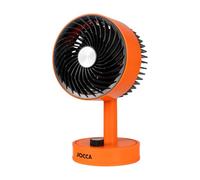 Jocca Ventilador de Mesa Portátil Recargable USB, 5 W, Ajustable 90 Grados