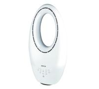 Jocca - Ventilador sin Aspas con Control Remoto | 3 Velocidades | Oscilación Automática | Luz LED con 4 Luces Intercambiables | Temporizador hasta 7.5h | Silencioso | Diseño Seguro y Moderno