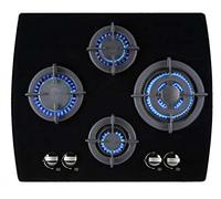 Jocel Placa Encastrable de Gas 4 Hornillos Cristal Templado JPEMGBG-654