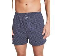 Jockey Calzoncillos tipo bóxer para hombre, azul marino, L