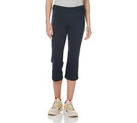 Jockey Cotton Stretch Slim Flare Capri Pantalones de Yoga, Azul Marino Oscuro, L para Mujer