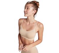 Jockey Modern Micro Seamfree Bralette - Sujetador sin aros para mujer, acolchado con copas extraíbles, sin costuras, tirantes ajustados, beige, XL