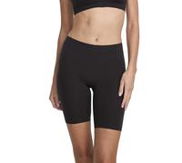 Jockey Skimmies Slipshort - Pantalones cortos de ciclismo para mujer, sin costuras, de pierna larga, antifricción de microfibra transpirable, pantalones cortos de cintura alta, Negro , XXL