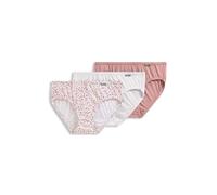 Jockey Women's Underwear Elance Bikini - 3 Pack, Diamond White/Prim Floral/Earth Rose, 5