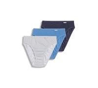 Jockey Women's Underwear Plus Size Elance French Cut - 3 Pack, heather blue/deep blue/dot, 11