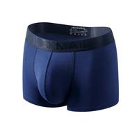 JOCKMAIL Calzoncillos Tipo bóxer para Hombre Boxer Modal Ropa Interior Suave Transpirable y cómoda (FR/ES, Letras, XL, Regular, Regular, Azul Zafiro)