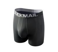 JOCKMAIL Calzoncillos tipo bóxer para hombre, de modal, suave, con microbolsillos separados, doble bolsa, con terapia de mosca, para el cuidado de la salud, calzoncillos tipo bóxer, 468verde militar,