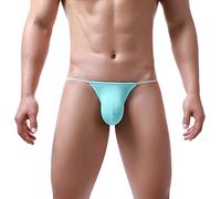 Jockstrap - Calzoncillos para hombre, sexy, calzoncillos para montar a caballo, ropa interior clásica, tanga para hombre, azul claro, L Corto