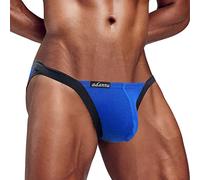 Jockstrap Hombre Slip Jockstrap Baja Slips G-String Sexy Hot Thongs Slip Tanga Ropa interior Erótica Cordel Underwear Lencería Tanga Soporte Atlético Deporte Bragas, azul, XXL