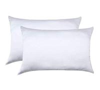 Jocoku Juego de 2 Fundas de Almohada 100% Seda de Morera para Cabello y Piel, Fundas de Almohada de Seda Natural súper Suaves y Transpirables, tamaño estándar (estándar, Color Blanco)