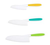 JOCXZI Juegos de Cuchillos de Cocina,Juego de Cuchillos de Cocina Infantiles de 3 Piezas para Que los más pequeños corten y cocinen Frutas o Verduras