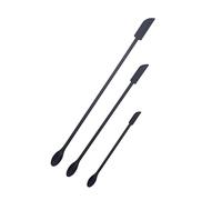 JOCXZI Pequeñas Espátulas Maquillaje - Mini Espátula Silicona Doble Punta Mini Espátulas,Espátula Última Gota 3PC Raspador Silicona Tarro para Rascar Botellas Mermeladas Nata Diferentes Tamaños
