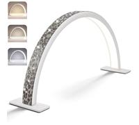 JODAIS Lámpara Plegable para tecnología de uñas de 22 Pulgadas, lámpara de Media Luna con Diamante para Escritorio, luz de pestañas de Escritorio con Brillo Ajustable de 3000K-6000K para pestañas,