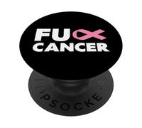 Joder Cancer Camiseta - Mierda Cáncer de Mama Conciencia PopSockets PopGrip Adhesivo