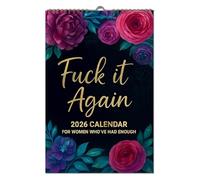 Joder it de nuevo: calendario de 2026 para mujeres que han tenido suficiente calendario de pared 2026, divertido con papel premium, planificador de pared (A)