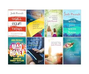 Jodi Picoult Collection 8 Books Set (Small Great Things, Nineteen Minutes, My Sister's Keeper, Wish You Were Here, Mad Honey, The Storyteller, Leaving Time & Vanishing Acts)