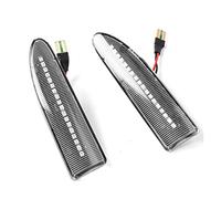 Jodriva 1 par de luces de posición laterales de lámpara de agua corriente for coche, luces intermitentes dinámicas de señal de giro, serpentín de luz lateral, for Jaguar, X-Type 2003-2009 Luz intermit