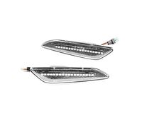 Jodriva 1 par de luces laterales que fluyen Streamer 12V lámpara de posición lateral del coche luces de señal de giro dinámicas intermitentes, for Alfa Romeo, 147 156 BJ Luz intermitente del coche(Tra
