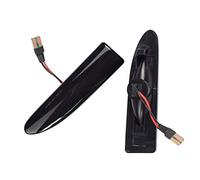 Jodriva 2 Luces ámbar de señal de Giro dinámicas for Coche, indicador Lateral, lámpara indicadora Intermitente, for Jaguar, X-Type 2002 2003 2004-2009 Luz Intermitente del Coche(2PCS Dynamic Smoked)