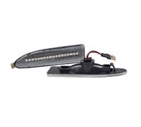 Jodriva 2 Luces ámbar de señal de Giro dinámicas for Coche, indicador Lateral, lámpara indicadora Intermitente, for Jaguar, X-Type 2002 2003 2004-2009 Luz Intermitente del Coche(2PCS Dynamic Crystal)