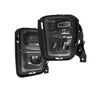 Jodriva 2 Luces antiniebla LED for Parachoques Delantero Ram 1500 2013-2018, Color Negro, 68104821AC 68104820AC Conjunto de Luces antiniebla para Coche