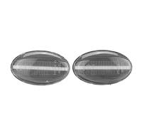 Jodriva 2 Luces de posición Laterales dinámicas, luz de señal de Giro, repetidor Lateral, for Subaru, Impreza WRX STI Liberty Fores 2002-2007 Luz Intermitente del Coche(Dynamic-Clear)