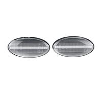 Jodriva 2 Luces de posición Laterales dinámicas, luz de señal de Giro, repetidor Lateral, for Subaru, Impreza WRX STI Forest 2008-2019 Luz Intermitente del Coche(Clear)