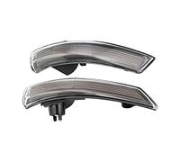 Jodriva 2 Luces de señal de Giro dinámicas for Espejo retrovisor, indicador secuencial, lámpara Intermitente de ala Lateral, for Ford, Focus, MK2 MK3 2012-2018 Luz Intermitente del Coche(Smoke Shell)