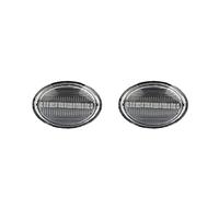 Jodriva 2 Luces Intermitentes dinámicas de Color ámbar, for Fiat, 500, Maserati GranCabrio Granturismo Quattroporte Fit, Ford, KA RU8 Luz Intermitente del Coche(Dynamic Clear Case)