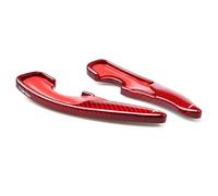 Jodriva 2 paletas de Cambio Volante Coche, for Toyota, GT86, for Subaru, BRZ 2017-2022, extensión Palanca Cambios Fibra Carbono roja Actualización de la extensión de la Palanca de CAM
