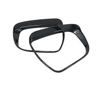 Jodrivá 2 Piezas de Accesorios de Estilo de Fibra de Carbono for Espejo retrovisor, Marco de Cejas antilluvia, for Nissan, Juke 2015-2018 Accesorios del Coche Cubierta del Espejo retroviso