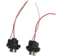 Jodriva 2 Soportes for luz de Freno Trasera, Conector Impermeable for luz de Giro, portalámparas LED con arnés de cableado, for Faros Delanteros y Luces traseras de Coche. Soporte de Montaje para luz