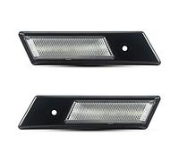 Jodriva 2 uds indicador Intermitente ámbar dinámico luz de señal de Giro Lateral, for, E34 1990-1995 E36 1990-1996 E32 1990-1994 E24 E28 Luz Intermitente del Coche(Dynamic Clear Case)