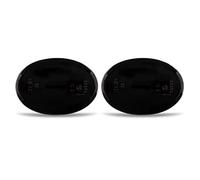Jodriva 2 uds indicador Lateral ámbar dinámico indicador de señal de Giro luz de repetición Intermitente secuencial, for Mini, Cooper R55 R56 R57 R58 R59 Luz Intermitente del Coche(No Dynamic Smoked)