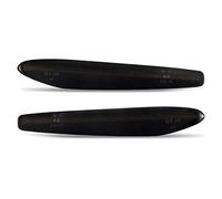 Jodriva 2 uds indicador Lateral ámbar dinámico luz de señal de Giro Agua Corriente, for Alfa Romeo, 159 Typ 939 2005-2010 Boera Typ 939 2005 Luz Intermitente del Coche(Dynamic Smoked Case)