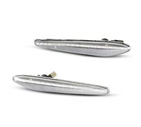 Jodriva 2 uds indicador Lateral ámbar dinámico luz de señal de Giro Agua Corriente, for Alfa Romeo, 159 Typ 939 2005-2010 Boera Typ 939 2005 Luz Intermitente del Coche(Dynamic Clear Case)