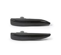 Jodriva 2 uds., indicador secuencial ámbar de Flujo dinámico for Coche, luz de posición Lateral, lámpara de señal de Giro Compatible con, E65 E66 E67 2001-2008 Luz Intermitente del Coche(Dynamic Smok