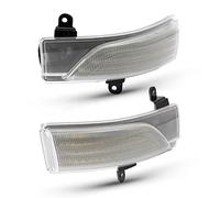 Jodriva 2 uds Intermitente de luz Intermitente de Espejo ámbar dinámico, for Subaru, Crosstrek, Forester, Impreza Legacy Outback WRX STI Luz Intermitente del Coche(Dynamic Clear Case)