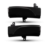Jodriva 2 uds Intermitente de luz Intermitente de Espejo ámbar dinámico, for Subaru, Crosstrek, Forester, Impreza Legacy Outback WRX STI Luz Intermitente del Coche(Dynamic Smoked Case)