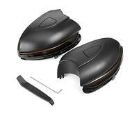 Jodriva 2 uds Luces de señal de Giro dinámicas indicador de Espejo Lateral Intermitente de Espejo retrovisor Ahumado, for VW, for Golf MK6 R20, for Golf GTI 6, for Luz Intermitente del Coche