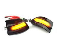 Jodriva 2 uds luz de señal de Giro dinámica Espejo retrovisor del Coche indicador Intermitente, for Ford, for Focus 2 MK2 2004-2008, for C-MAX Luz Intermitente del Coche