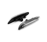 Jodriva 2 uds señal de Giro fluida dinámica indicador Lateral luz Intermitente lámpara secuencial, for, E60 E61 E90 E91 E81 E82 E88 E46 X3 X1 Luz Intermitente del Coche(Transparent Shell)