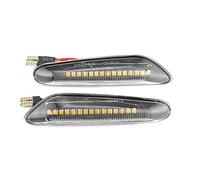 Jodriva 2 uds señales de Giro dinámicas luz de indicador Lateral luz Intermitente secuencial, for, E90 E91 E92 E93 E60 E87 E82 X3 X1 Luz Intermitente del Coche(White Shell)
