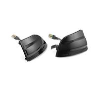 Jodriva 2X luz de señal de Giro dinámica, lámpara de luz Intermitente con indicador de Espejo retrovisor Lateral, for Ford, Focus, MK2 2004-2008 C-MAX Luz Intermitente del Coche