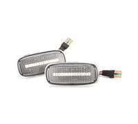 Jodriva 2X luz Intermitente secuencial de indicador Lateral dinámico, for, A2 A3 8L A4 B5 A8 4D A6 4B C5 TT 8N 8N0 949 127A Luz Intermitente del Coche(Transparent Shell)