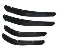 Jodriva 4 Uds. Tiras de guardabarros, arcos de rueda de cuerpo ancho, tira embellecedora de decoración ABS, for Jeep, Wrangler JL 2018-2022 Moldura de paso de rueda