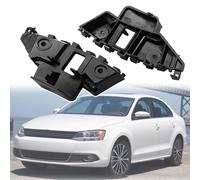 Jodriva 5C6807183 5C6807184 1 par de retenedores de rejilla de soporte de montaje de guía de parachoques delantero izquierdo + derecho, for VW, Jetta 2011 2012 2013 2014 Reemplazo del soporte del para