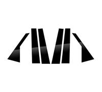 Jodriva 6 postes de pilar pulidos, for Kia Seltos KX3 2015-2019, pegatina columna BC for cubierta ventana Molduras decorativas protectoras para puertas