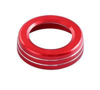Jodriva ABE GLA CIA GLE ML GL X164 X166 W251 W176 W245 W246 AMG perilla de volumen Multimedia for coche cubierta de anillo de decoración Anillo embellecedor para perilla de aire acondicionado(Rot)